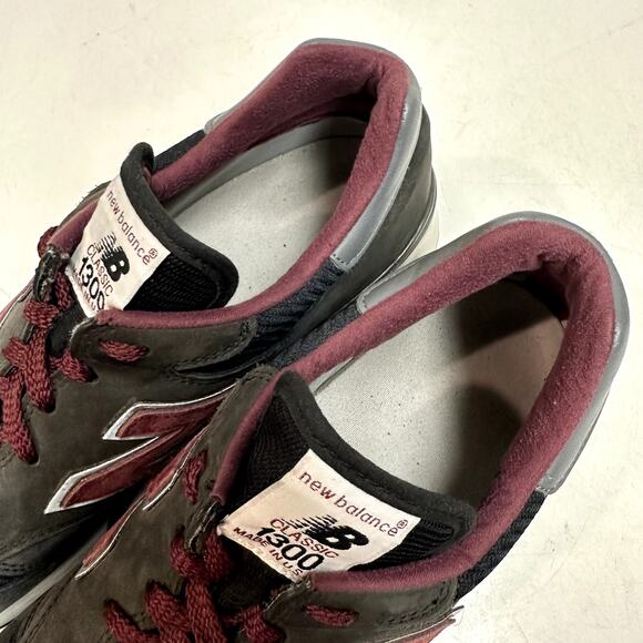 VERY GOOD New Balance M1300NB Made in USA Grey Gray / Burgundy Suede Men\'s 11 main image 10